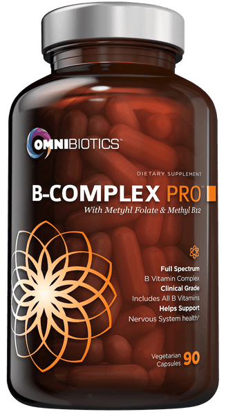 vitamin b-complex supplement with methyl b12 and methyl folate for immune health by OmniBiotics 90 capsules