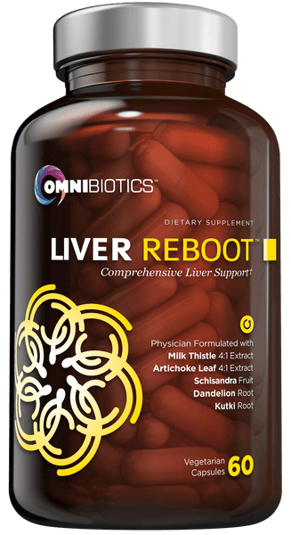 Liver support supplement for cleanse and detox with 60 vegan capsules by OmniBiotics