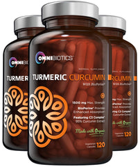 Organic Turmeric Curcumin 3 Bottle Bundle