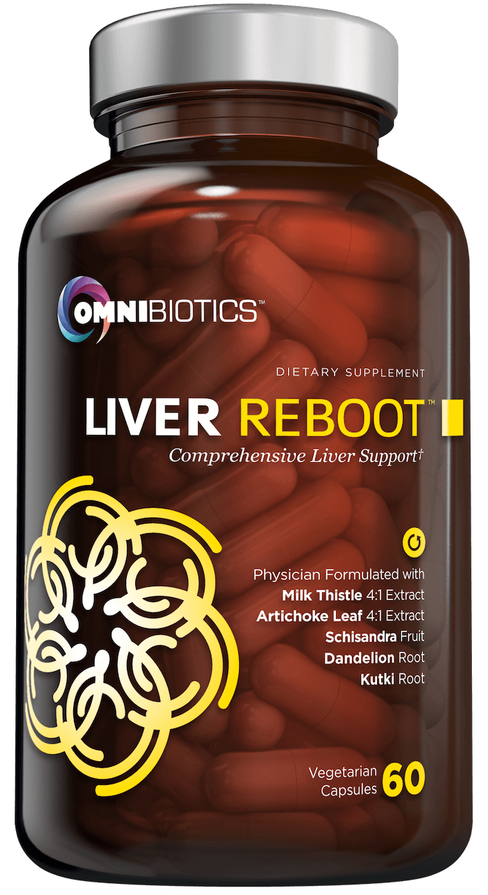 Liver support supplement for cleanse and detox with 60 vegan capsules by OmniBiotics