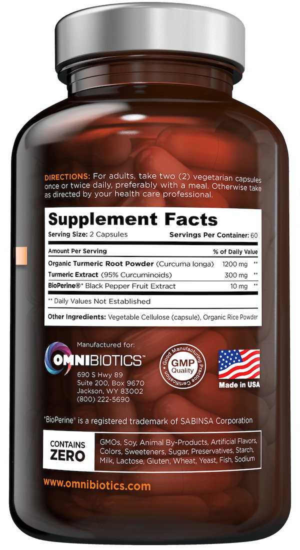 Turmeric Curcumin With Black Pepper & Moringa Capsules - Immune Support, Organic Herbal Blend